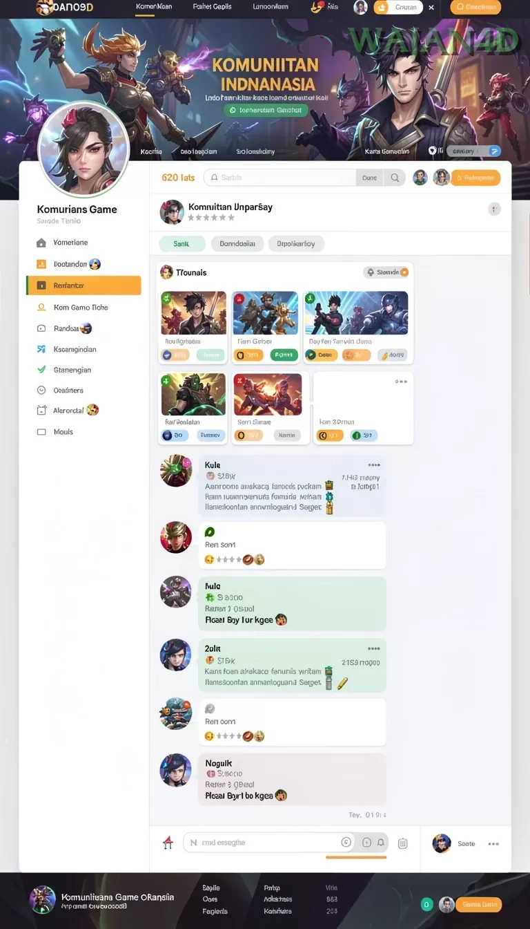 Cuplikan layar BIG77 — menu navigasi